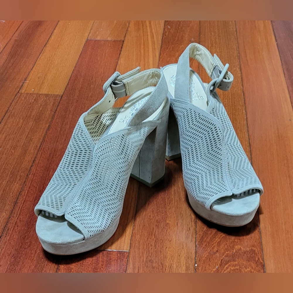 Vince Camuto sandals, taupe, size 7.5M/38